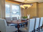 Each residence provides a living room and formal dining table 